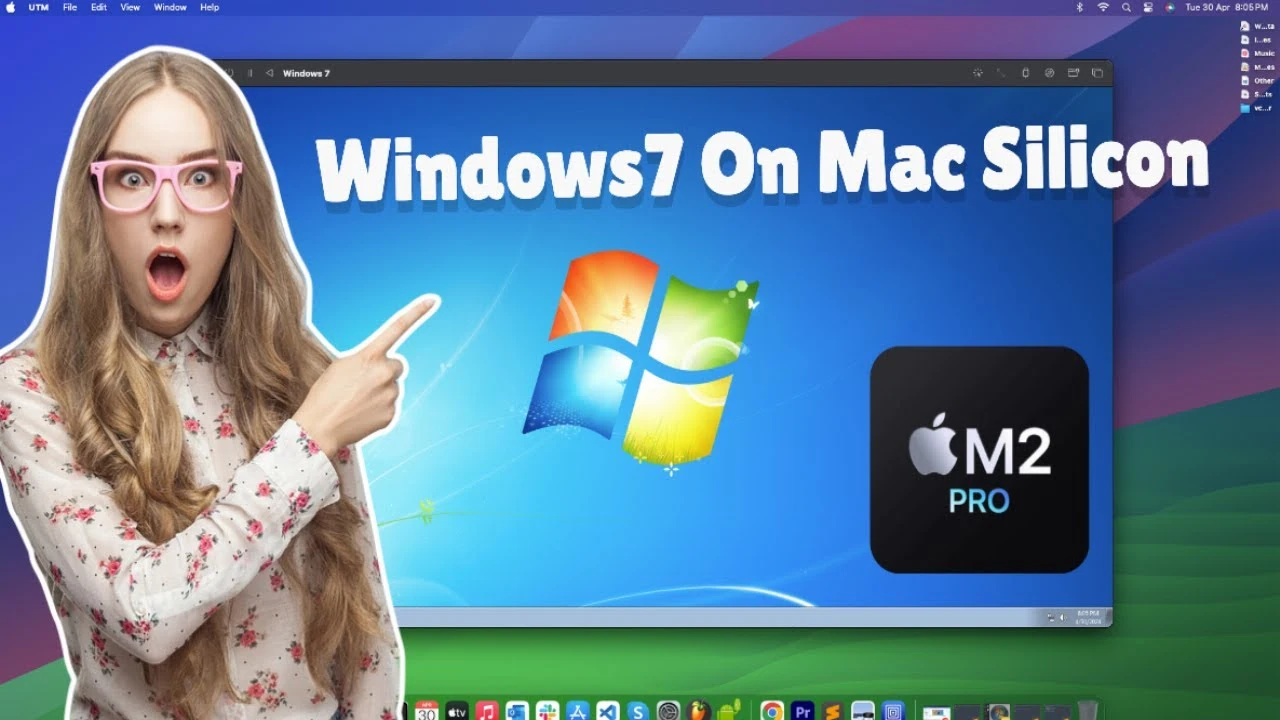 Run Windows7 on Mac Apple Silicon M1 M2 M3 | UTM 🖥️